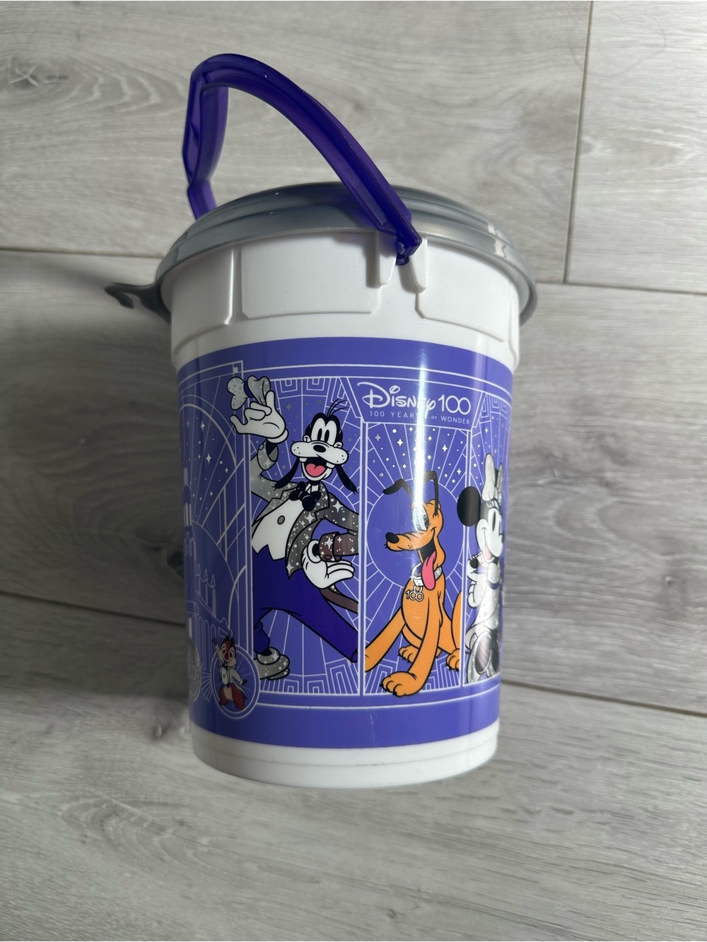 Disney Purple Character Popcorn Pail with Purple Handle